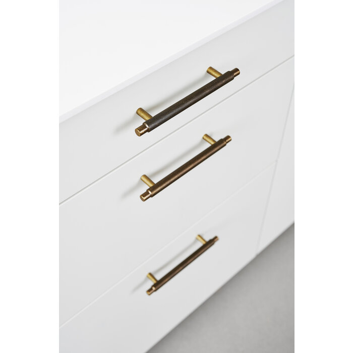 Furnipart Furnipart furniture handle MANOR cross-ground - antique brass