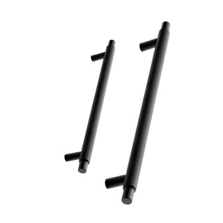 Furnipart Poignée de meuble MANOR noire coupe transversale