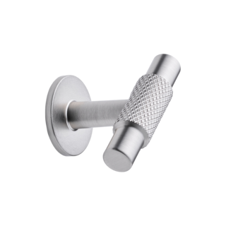 Furnipart Möbelknopf MANOR-T Kreuzhieb 54 mm - Edelstahloptik