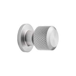 Furnipart Bouton de meuble MANOR-Rond coupe transversale Ø 25 mm - Aspect inox