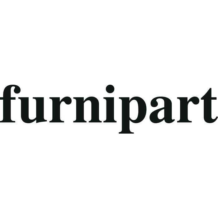 Furnipart Poignée de meuble MANOR BACK aspect acier inoxydable à découpe croisée