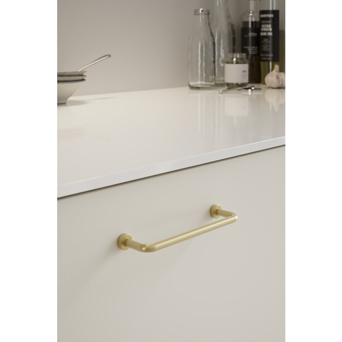 Furnipart  Furnipart meubelgreep LOUNGE in geborsteld messing