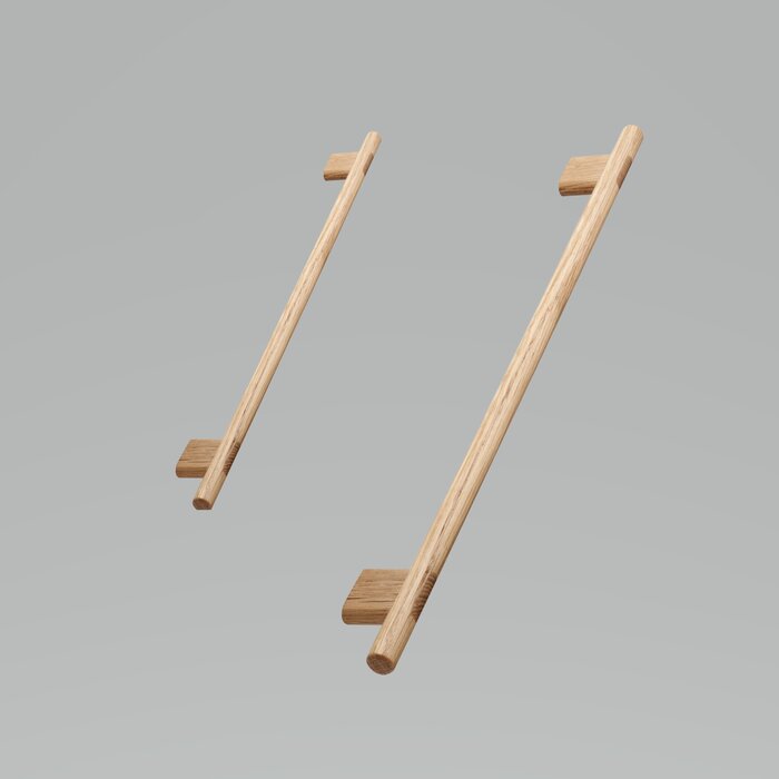 Furnipart  Poignée de meuble Furnipart JOIN entraxe en chêne vernis