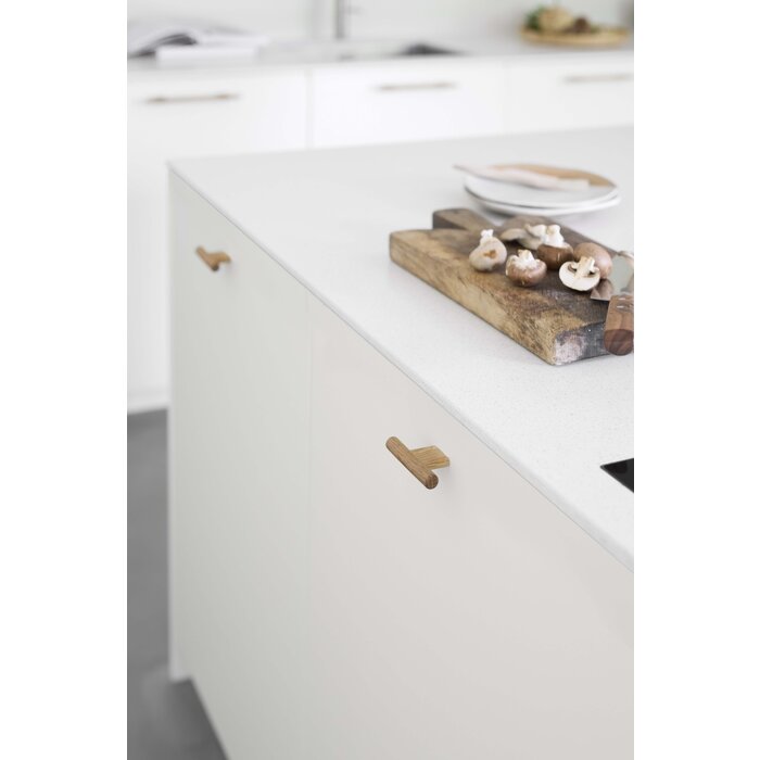 Furnipart  Furnipart meubelknop JOIN 80 mm  in gelakt eikenhout