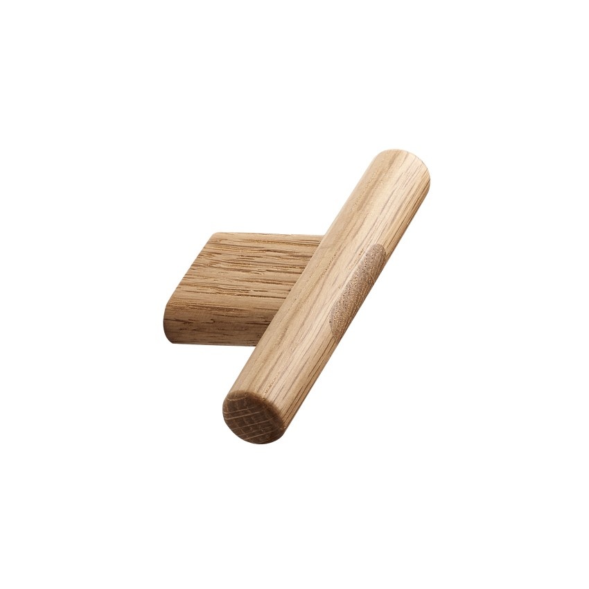 Furnipart meubelknop JOIN 80 mm  in gelakt eikenhout