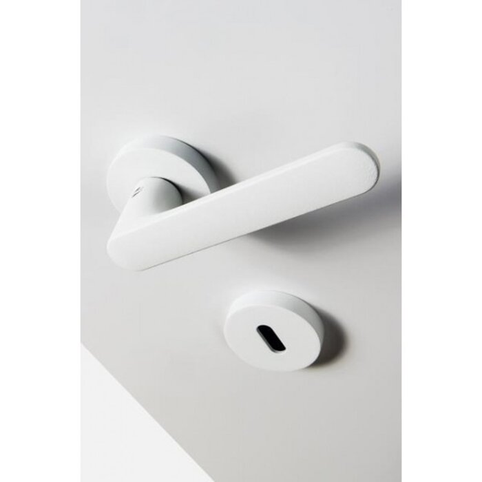 COLOMBO White Colombo door handles ONE round - RAL 9010