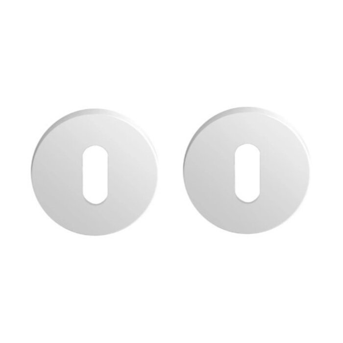 COLOMBO White Colombo door handles ONE round - RAL 9010