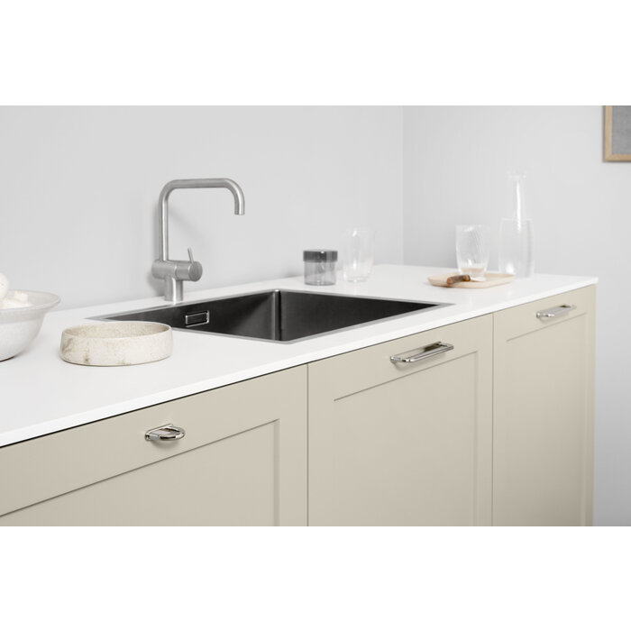 Furnipart Poignée de meuble Furnipart 'D-LITE' polie en nickel