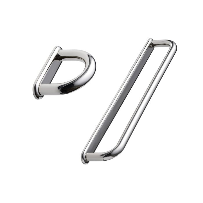 Furnipart Poignée de meuble Furnipart « D-LITE » en nickel poli