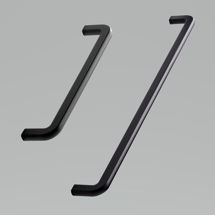 Furnipart Poignées de meubles Furnipart COMPACT en forme de U - noir mat