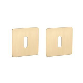 STERK Key plates KVADRAT 1710 - Ultra thin 3mm - matt gold