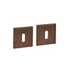 Intersteel Intersteel Schlüsselrosetten verdeckt 53x53x6mm - Bronze PVD