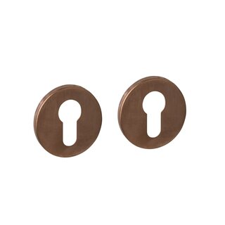 Intersteel Intersteel Zylinderrosetten verdeckt Ø 52x6mm - Bronze PVD