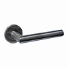 Intersteel Intersteel door handles "Q 01" on a concealed round rosette - Anthracite PVD
