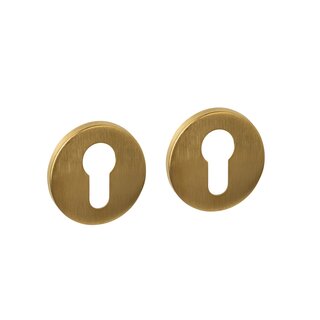 Intersteel Intersteel concealed cylinder rosettes Ø 52x6mm - Brass PVD