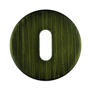 HDD 1 Sleutelplaatje rond shape mat brons