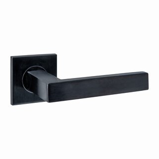 Intersteel Intersteel deurkrukken "Q 05" op een verdekt vierkant rozet - Zwart PVD