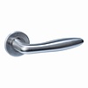 Intersteel Intersteel door handles "Q 03" on a concealed round rosette - stainless steel