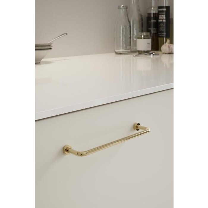 Furnipart  Furnipart furniture handle LOUNGE in untreated polished brass