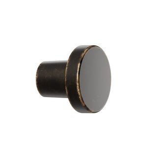 Furnipart Round furniture knob DOT Ø 30 mm - antique brown
