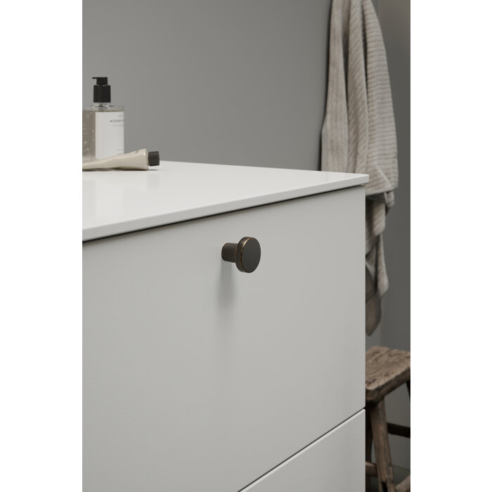 Furnipart Furnipart meubelknop  DOT Ø 30 mm - antiek bruin