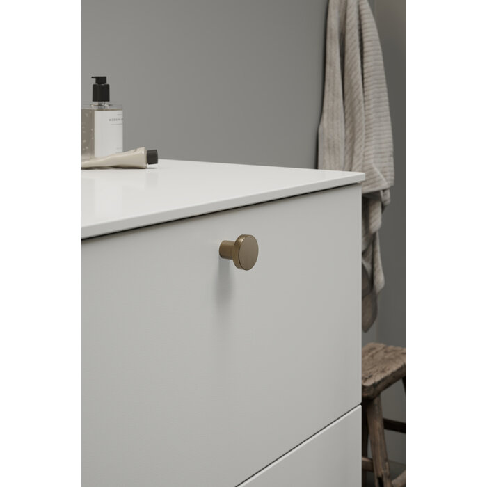 Furnipart Bouton de meuble Furnipart DOT Ø 30 mm - laiton patiné