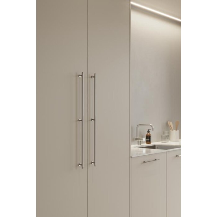 Furnipart Poignée de meuble Furnipart 'VILLA LONG' en nickel poli