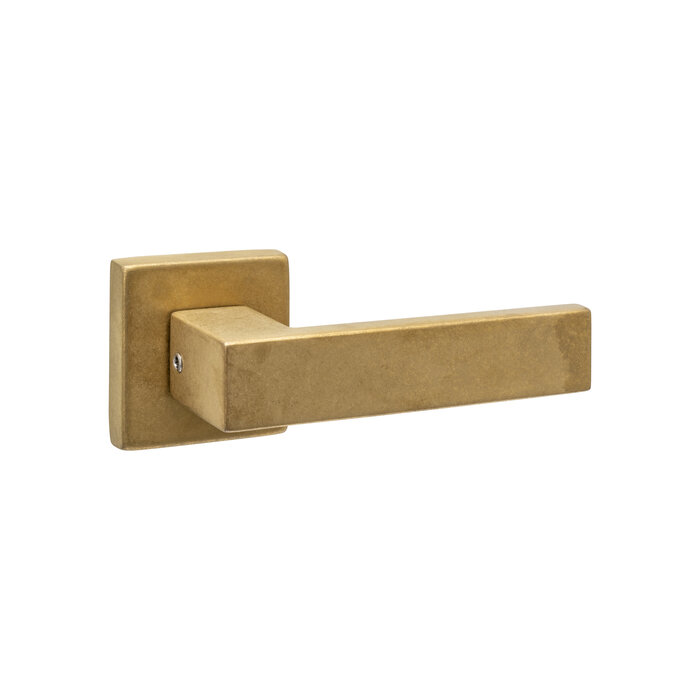 Intersteel Solid door handle AMSTERDAM concealed by Intersteel - Brass tumbled PVD