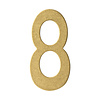 Intersteel Numéro de maison Intersteel '8' - Laiton poli PVD