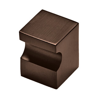 HDD Furniture knob CUBICA TOP 20 mm - matt bronze
