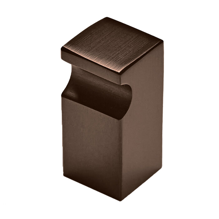 HDD Möbelknopf Bronze matt CUBICA TOP 12 mm