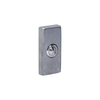 Intersteel Rectangular concealed doorbell from Intersteel - tumbled stainless steel
