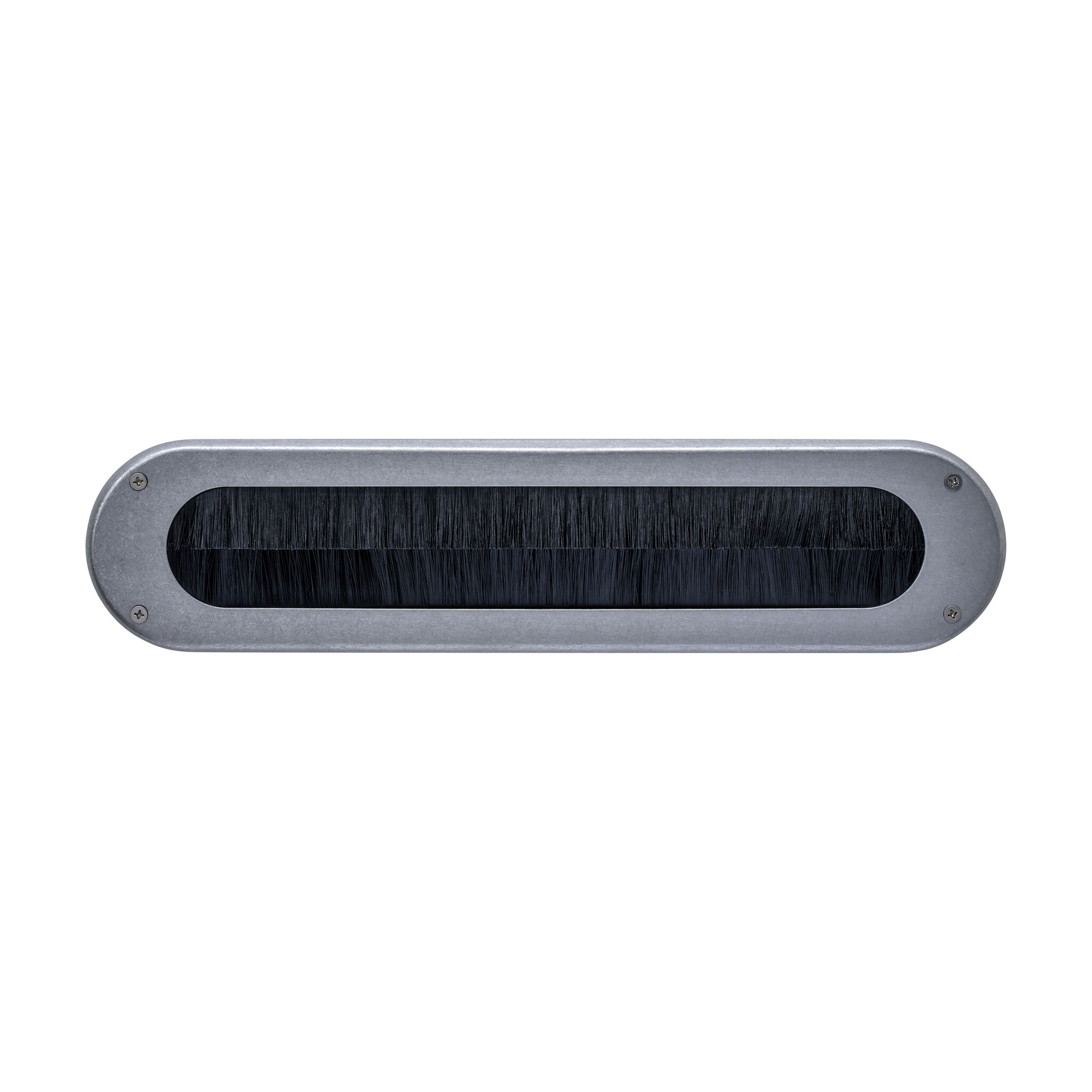 Intersteel ovale tochtwering 340x80mm - getrommeld RVS