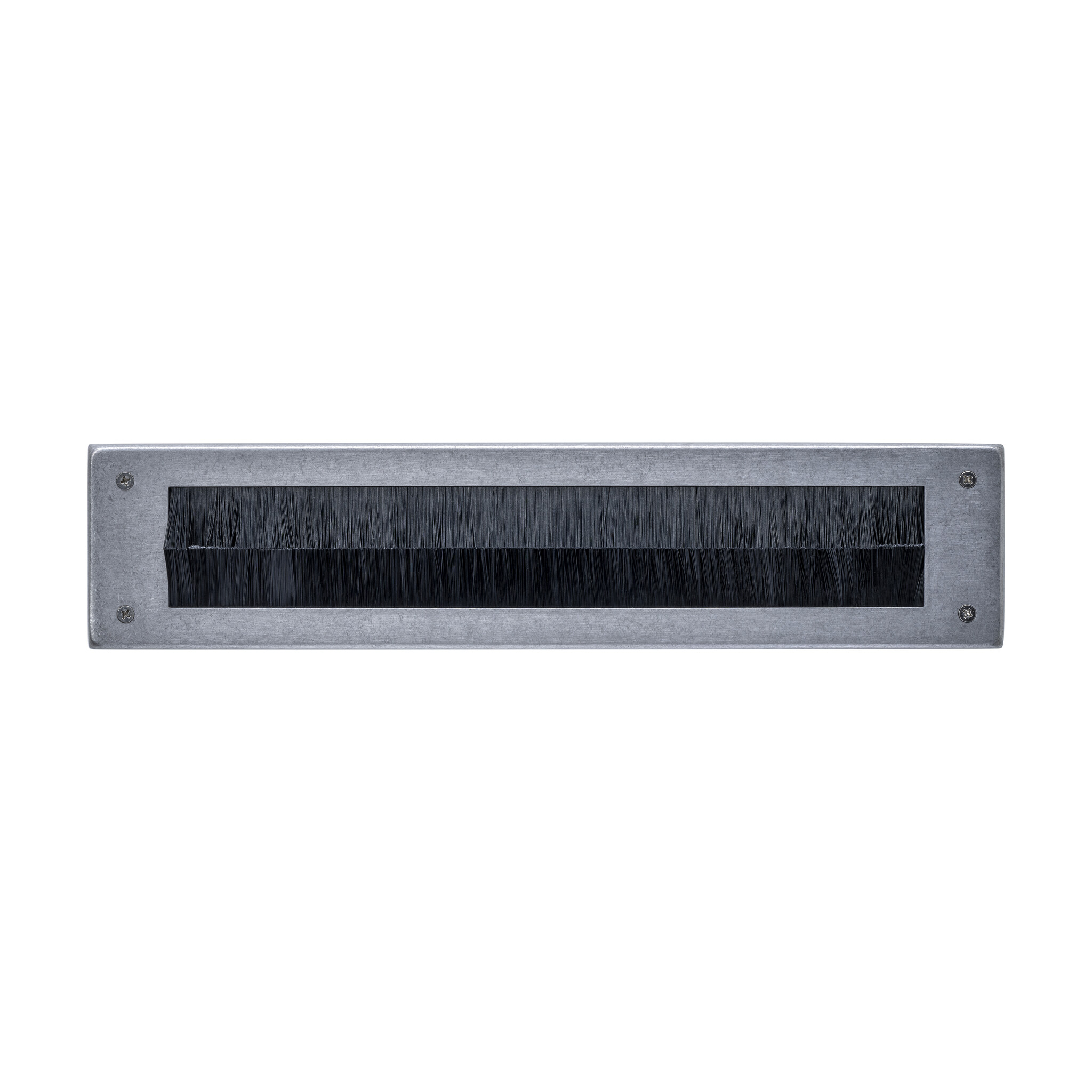 Intersteel rechthoekige tocht tochtwering 340x76mm - getrommeld RVS
