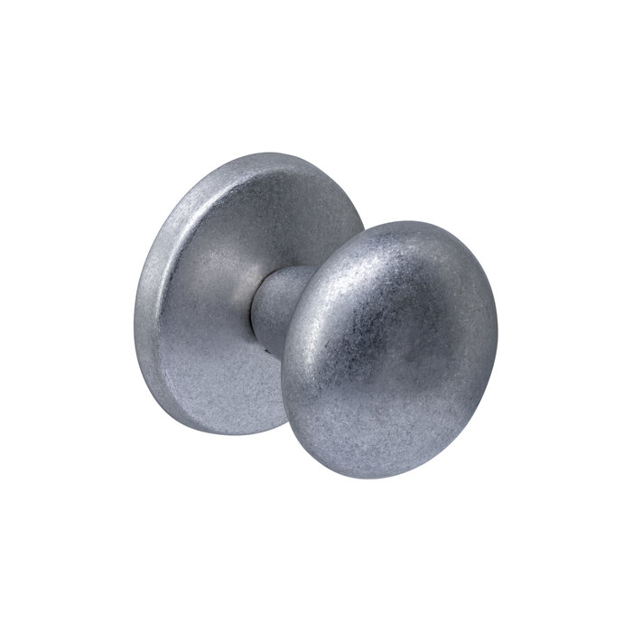 Intersteel Intersteel voordeurknop Ø 58 mm paddenstoel op achterplaat - getrommeld RVS