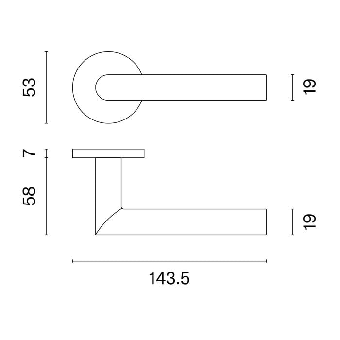 Aprile Massieve APRILE deurklinken ARABIS bruin Ø 53x7 mm