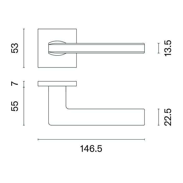 Aprile Massive APRILE Türgriffe PYROLA braun 53x53x7 mm
