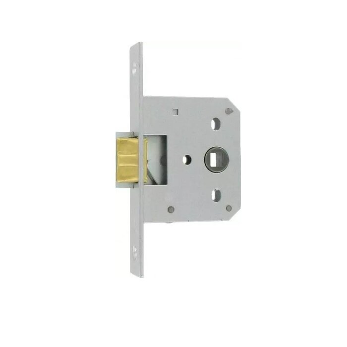 Assa Abloy Litto Edelstahl-Zylinderschloss mit gerader Frontplatte 22x140mm, Dorn 50mm
