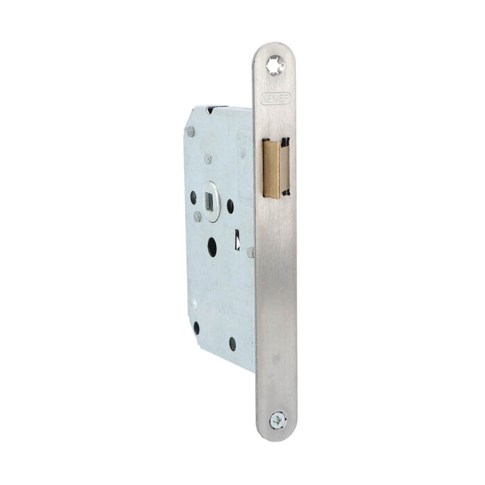 NEMEF Stainless steel mortise lock NEMEF 1255/17-50 with striking plate