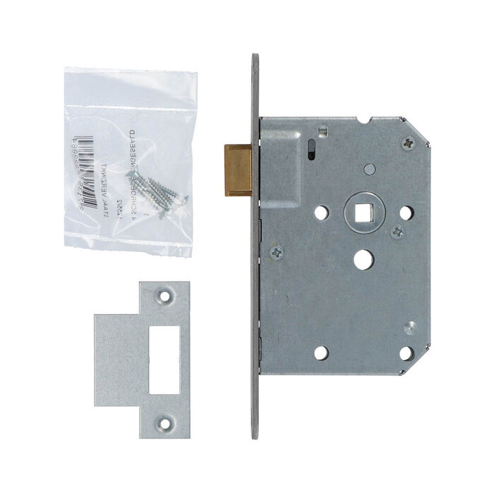 NEMEF Stainless steel mortise lock NEMEF 1255/17-50 with striking plate
