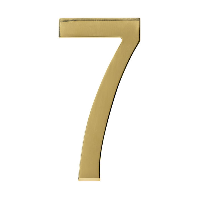 Intersteel Intersteel house number '7' 150 mm high - Brass PVD