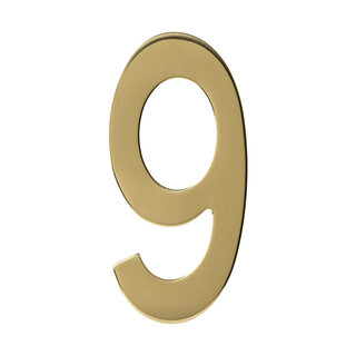 Intersteel Intersteel house number '9' - Brass PVD