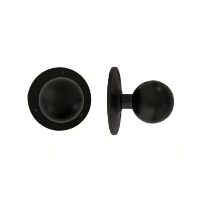 Dauby Dauby front door knob PT-70 aged iron - black (VO)