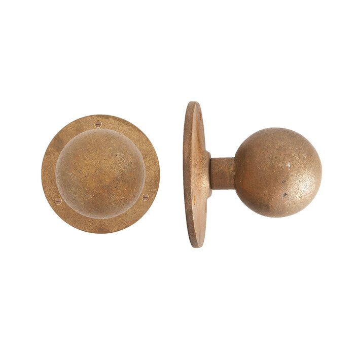 Dauby Bouton de porte d'entrée Dauby PT-70 bronze brut (RB)