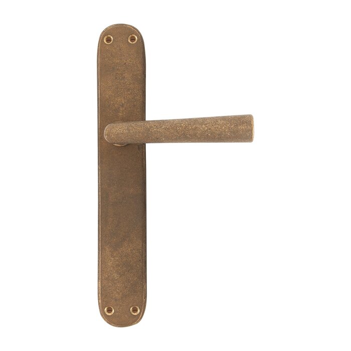 Dauby Paar Dauby Türgriffe PH1925+/P40 Rohbronze (RB) auf Platte