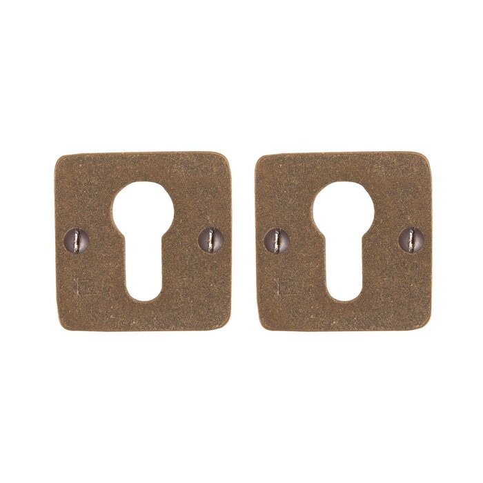 Dauby Zylinderplattenpaar Dauby Rosette 50Q Rohbronze (RB)