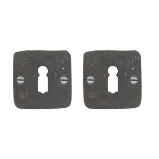 Dauby Pair of key plates rosette 50Q raw metal (RM)