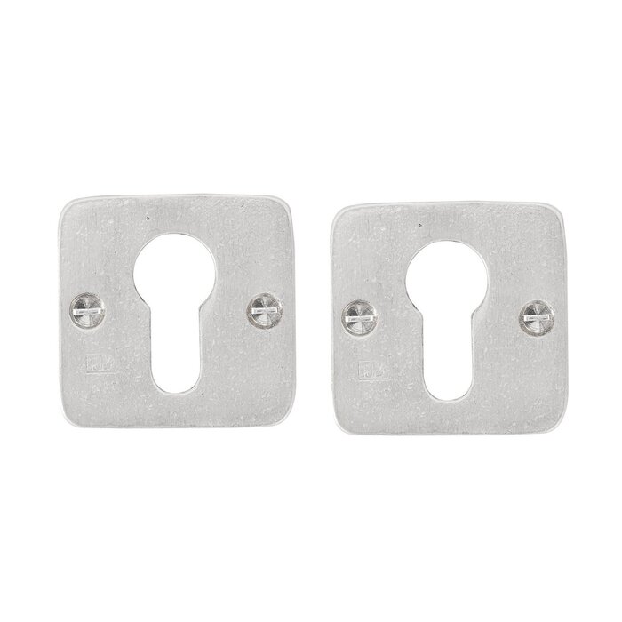 Dauby Paire de plaques cylindriques de rosace Dauby 50Q avec bronze blanc (WBS)