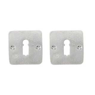 Dauby Pair of key plates rosette 50Q matt white bronze (WBS)