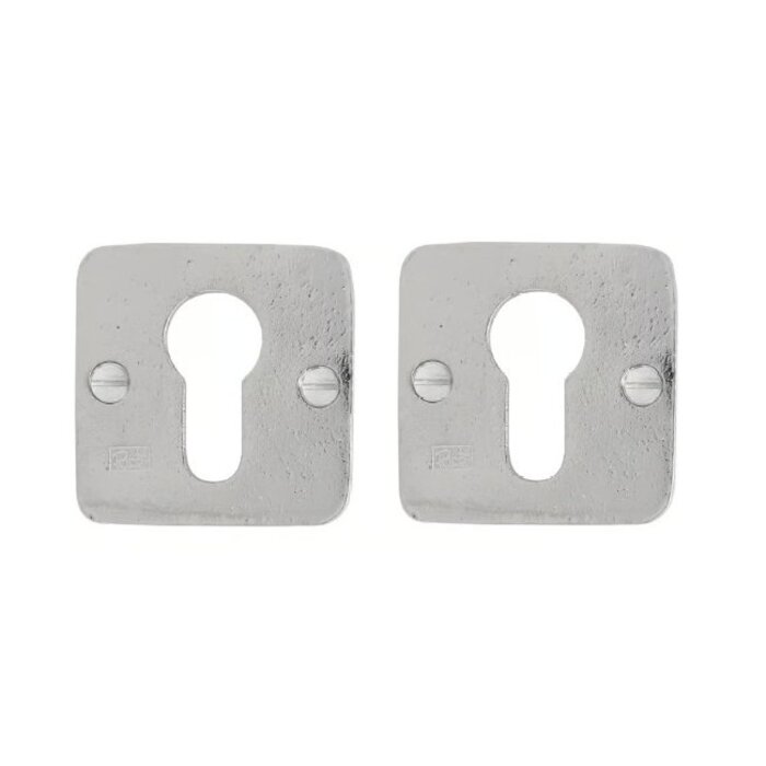 Dauby Pair of cylinder plates of Dauby rosette 50Q white bronze (WB)